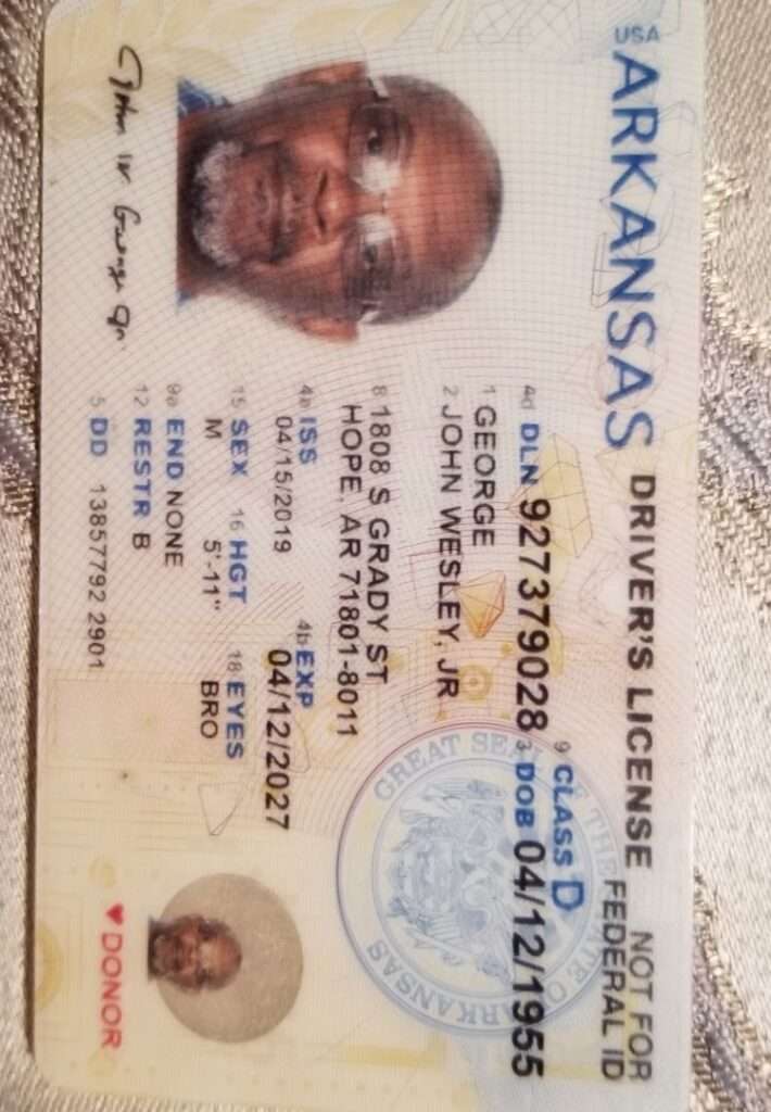 Arkansas drivers license for sale