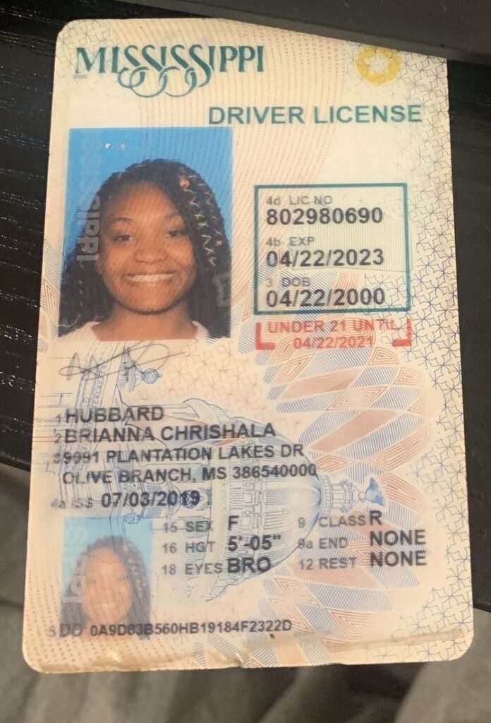 Mississippi drivers license for sale