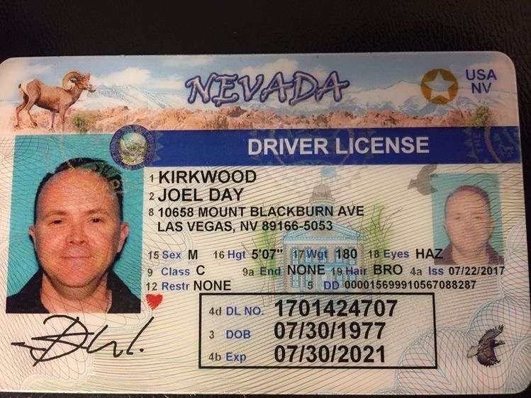 Nevada drivers license for sale