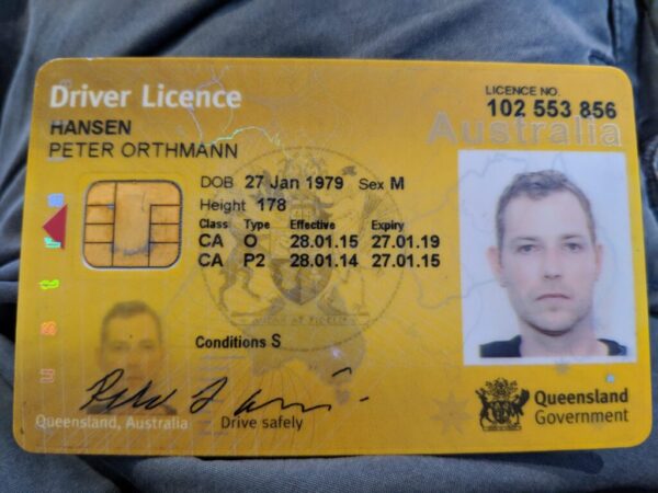 Australian driver's license for sale