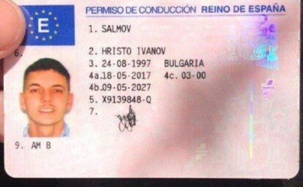 Spanish driving license online