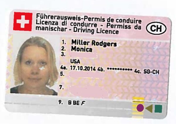 Swiss driving license online
