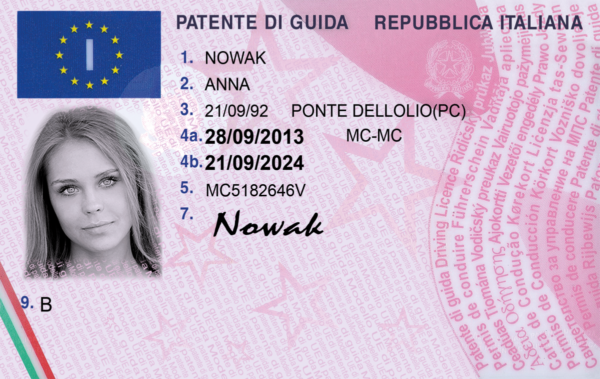 Italian driver's license online
