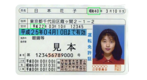 Japan driver's license