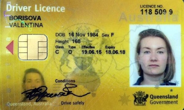 Australian driver's license for sale