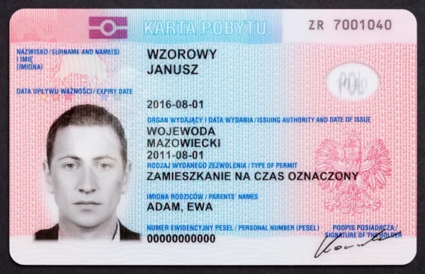 Buy Asian Residence Permit Card