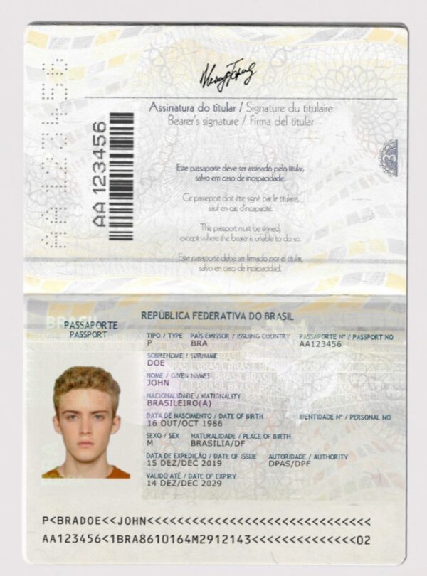 Brazilian passport for sale