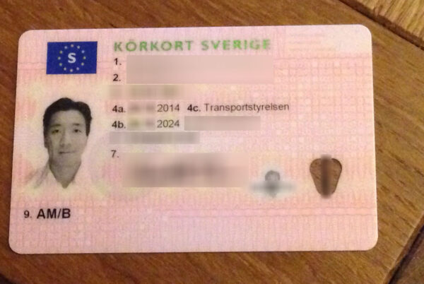 Swedish driving license online