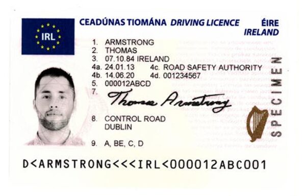 Irish driver's license