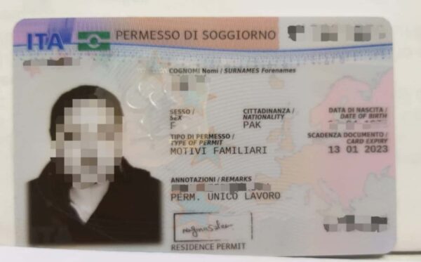 Buy Italian Residence Permit Cards