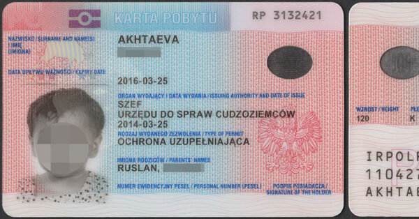 Buy Polish Residence Permit card