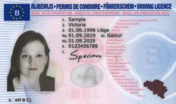 Belgian driving license for sale
