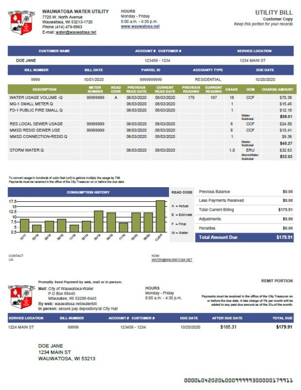 Legit utility bills for sale